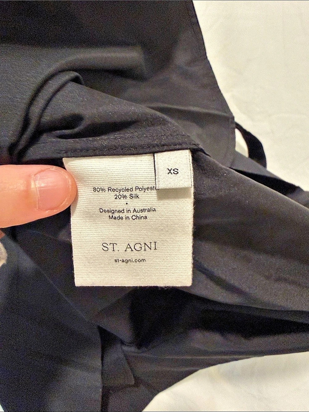 St. Agni Black Mini Dress. NWT - Picture 5 of 6